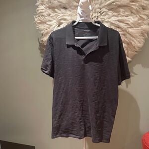 Vince Men's Charcoal Polo Shirt